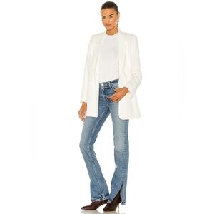 GRLFRND The Hailey Low Rise Slim Boot With Slit Melrose 100% Cotton Size 28